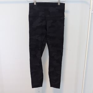 Lululemon Athletica Black Camo Leggings